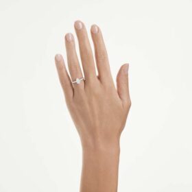 Eternity Solitaire Ring Lab-Grown Diamonds 1 Ct Tw, Pear Shape, 14K White Gold Eternity Solitaire Ring Lab-Grown Diamonds 1 Ct Tw, Pear Shape, 14K White Gold