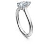 Eternity Solitaire Ring Lab-Grown Diamonds 1 Ct Tw, Pear Shape, 14K White Gold Eternity Solitaire Ring Lab-Grown Diamonds 1 Ct Tw, Pear Shape, 14K White Gold