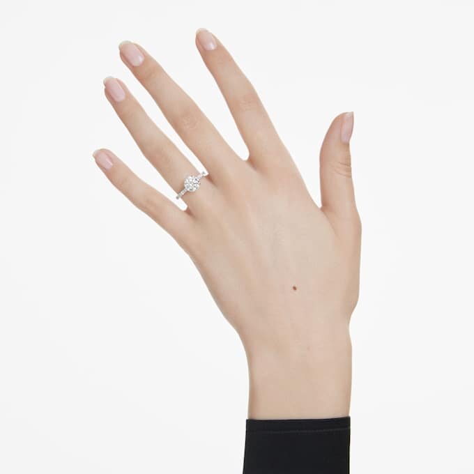 Eternity Solitaire Ring Lab-Grown Diamonds 2.2 Ct Tw, Round Shape, 14K White Gold Eternity Solitaire Ring Lab-Grown Diamonds 2.2 Ct Tw, Round Shape, 14K White Gold