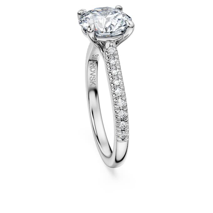 Eternity Solitaire Ring Lab-Grown Diamonds 2.2 Ct Tw, Round Shape, 14K White Gold Eternity Solitaire Ring Lab-Grown Diamonds 2.2 Ct Tw, Round Shape, 14K White Gold