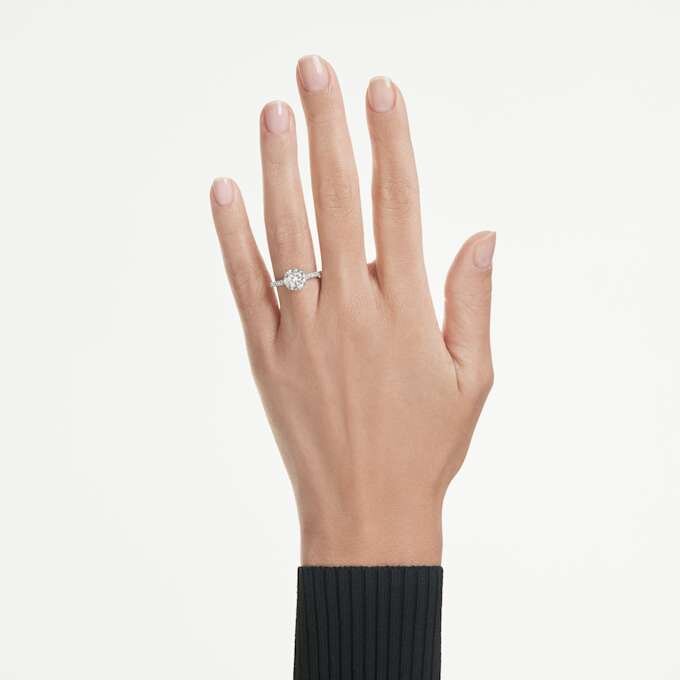 Eternity Solitaire Ring Lab-Grown Diamonds 2.25 Ct Tw, Round Shape, 14K White Gold Eternity Solitaire Ring Lab-Grown Diamonds 2.25 Ct Tw, Round Shape, 14K White Gold