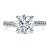 Eternity Solitaire Ring Lab-Grown Diamonds 2.25 Ct Tw, Round Shape, 14K White Gold Eternity Solitaire Ring Lab-Grown Diamonds 2.25 Ct Tw, Round Shape, 14K White Gold