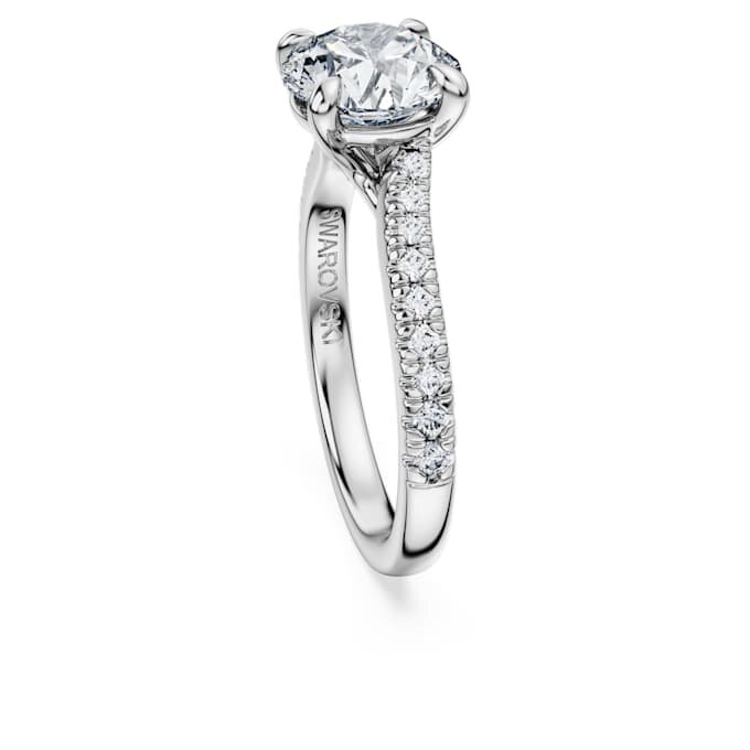 Eternity Solitaire Ring Lab-Grown Diamonds 2.25 Ct Tw, Round Shape, 14K White Gold Eternity Solitaire Ring Lab-Grown Diamonds 2.25 Ct Tw, Round Shape, 14K White Gold