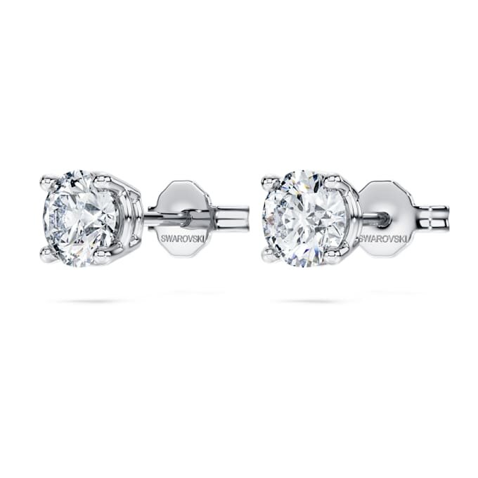 Eternity Solitaire Stud Earrings Lab-Grown Diamonds 1 Ct Tw, Round Shape, 14K White Gold Eternity Solitaire Stud Earrings Lab-Grown Diamonds 1 Ct Tw, Round Shape, 14K White Gold