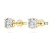 Eternity Solitaire Stud Earrings Lab-Grown Diamonds 1 Ct Tw, Round Shape, 14K Yellow Gold Eternity Solitaire Stud Earrings Lab-Grown Diamonds 1 Ct Tw, Round Shape, 14K Yellow Gold