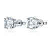 Eternity Solitaire Stud Earrings Lab-Grown Diamonds 2 Ct Tw, Round Shape, 14K White Gold Eternity Solitaire Stud Earrings Lab-Grown Diamonds 2 Ct Tw, Round Shape, 14K White Gold