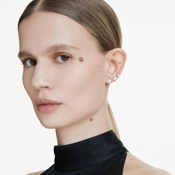 Eternity Solitaire Stud Earrings Lab-Grown Diamonds 2 Ct Tw, Round Shape, 14K White Gold Eternity Solitaire Stud Earrings Lab-Grown Diamonds 2 Ct Tw, Round Shape, 14K White Gold