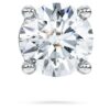 Eternity Stud Earring Lab-Grown Diamonds 0.5 Ct Tw, Single, Round Shape, 14K White Gold