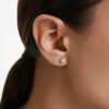 Eternity Stud Earrings Lab-Grown Diamonds 0.52 Ct Tw, Round Shape, Sterling Silver Eternity Stud Earrings Lab-Grown Diamonds 0.52 Ct Tw, Round Shape, Sterling Silver