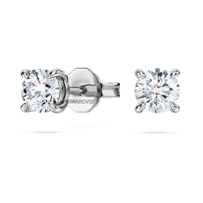 Eternity Stud Earrings Lab-Grown Diamonds 0.52 Ct Tw, Round Shape, Sterling Silver Eternity Stud Earrings Lab-Grown Diamonds 0.52 Ct Tw, Round Shape, Sterling Silver