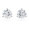 Eternity Stud Earrings Lab-Grown Diamonds 2.0 Ct Tw, Round Shape, 14K White Gold Eternity Stud Earrings Lab-Grown Diamonds 2.0 Ct Tw, Round Shape, 14K White Gold