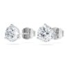 Eternity Stud Earrings Lab-Grown Diamonds 2.0 Ct Tw, Round Shape, 14K White Gold Eternity Stud Earrings Lab-Grown Diamonds 2.0 Ct Tw, Round Shape, 14K White Gold