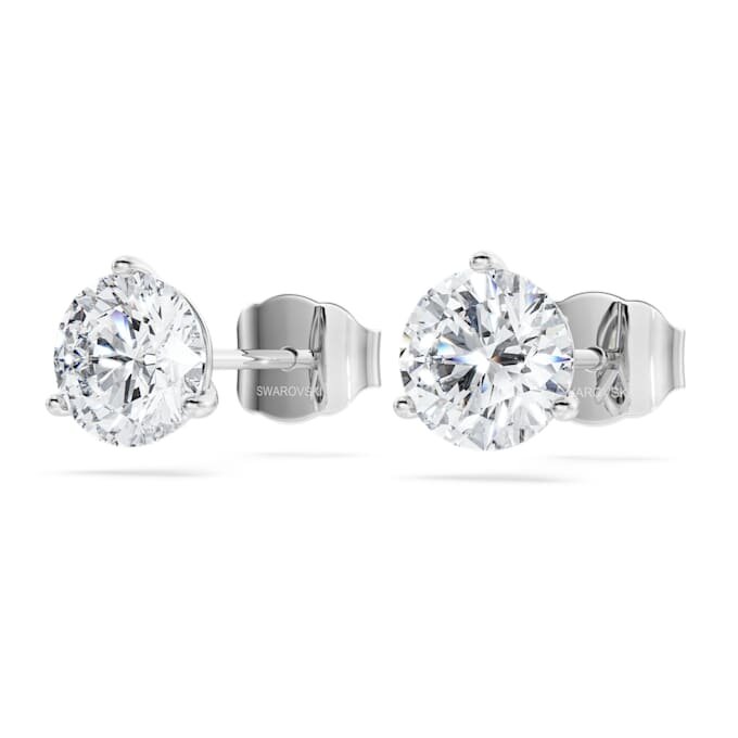 Eternity Stud Earrings Lab-Grown Diamonds 2.0 Ct Tw, Round Shape, 14K White Gold Eternity Stud Earrings Lab-Grown Diamonds 2.0 Ct Tw, Round Shape, 14K White Gold