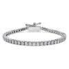 Eternity Tennis Bracelet Lab-Grown Diamonds 3 Ct Tw, Round Shape, 14K White Gold Eternity Tennis Bracelet Lab-Grown Diamonds 3 Ct Tw, Round Shape, 14K White Gold