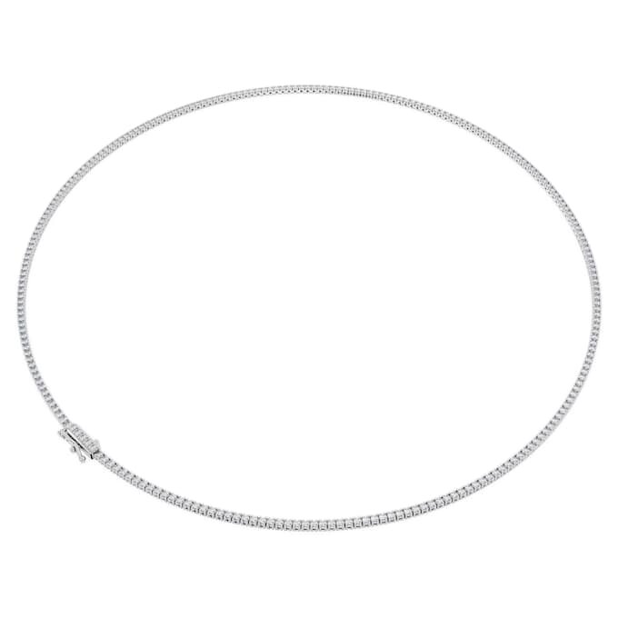 Eternity Tennis Necklace Lab-Grown Diamonds 3 Ct Tw, Round Shape, 14K White Gold Eternity Tennis Necklace Lab-Grown Diamonds 3 Ct Tw, Round Shape, 14K White Gold
