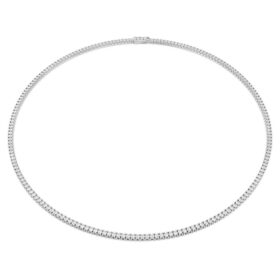 Eternity Tennis Necklace Lab-Grown Diamonds 7 Ct Tw, Round Shape, 14K White Gold Eternity Tennis Necklace Lab-Grown Diamonds 7 Ct Tw, Round Shape, 14K White Gold