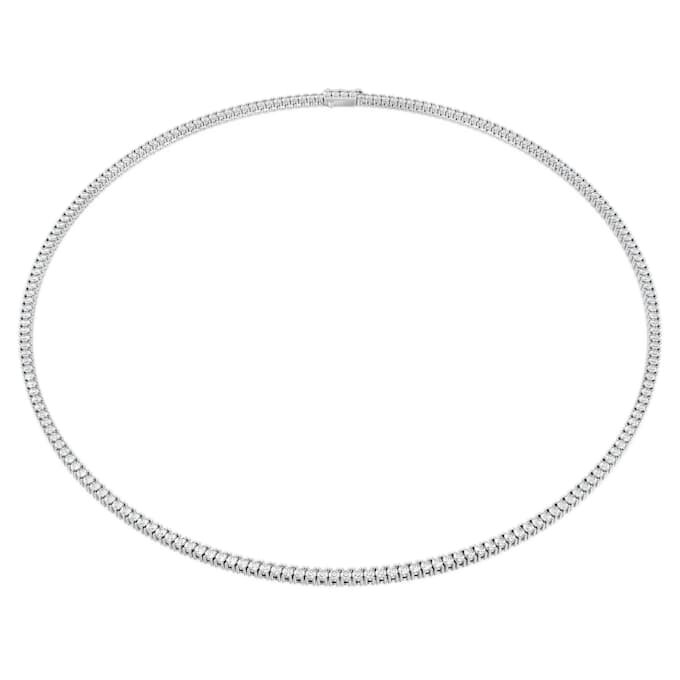 Eternity Tennis Necklace Lab-Grown Diamonds 7 Ct Tw, Round Shape, 14K White Gold Eternity Tennis Necklace Lab-Grown Diamonds 7 Ct Tw, Round Shape, 14K White Gold