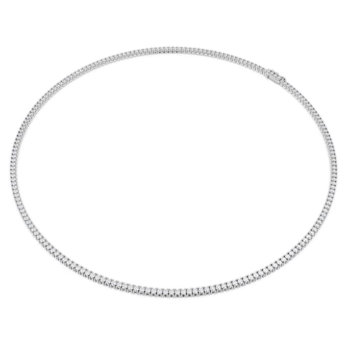 Eternity Tennis Necklace Lab-Grown Diamonds 7 Ct Tw, Round Shape, 14K White Gold Eternity Tennis Necklace Lab-Grown Diamonds 7 Ct Tw, Round Shape, 14K White Gold