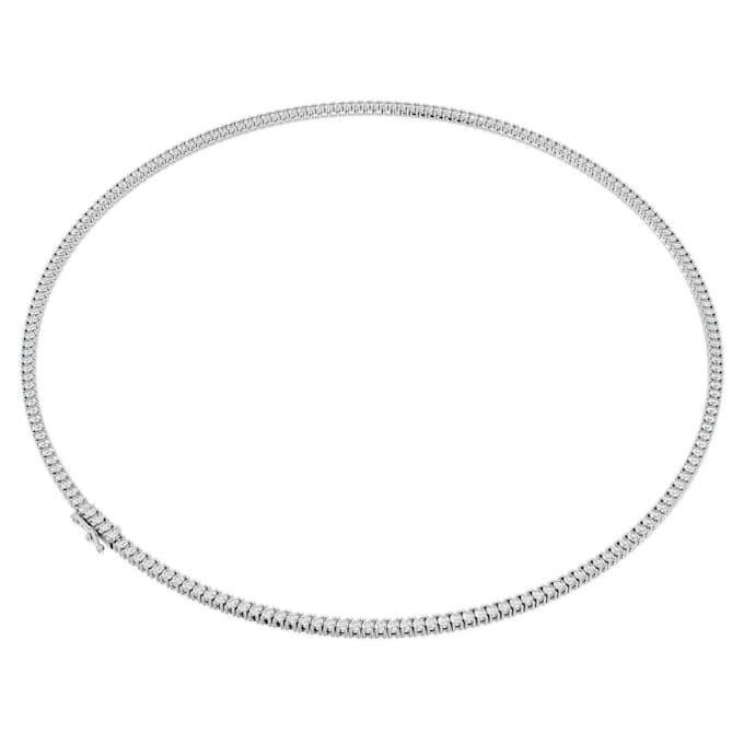 Eternity Tennis Necklace Lab-Grown Diamonds 7 Ct Tw, Round Shape, 14K White Gold Eternity Tennis Necklace Lab-Grown Diamonds 7 Ct Tw, Round Shape, 14K White Gold
