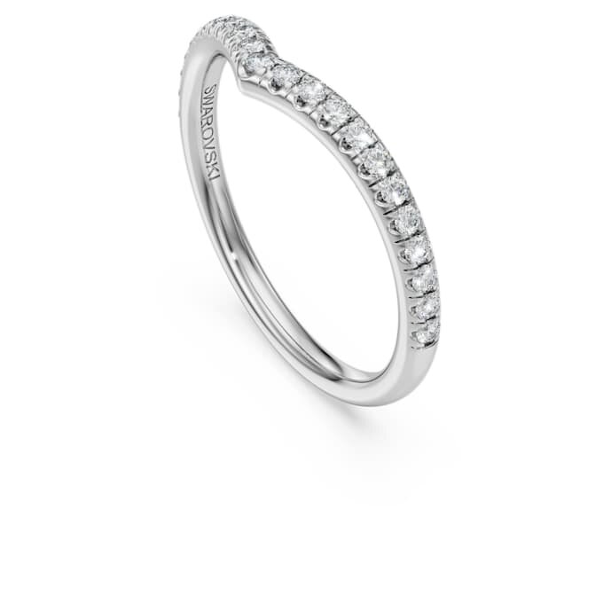 Eternity V Band Ring Lab-Grown Diamonds 0.25 Ct Tw, Round Shape, 14K White Gold Eternity V Band Ring Lab-Grown Diamonds 0.25 Ct Tw, Round Shape, 14K White Gold