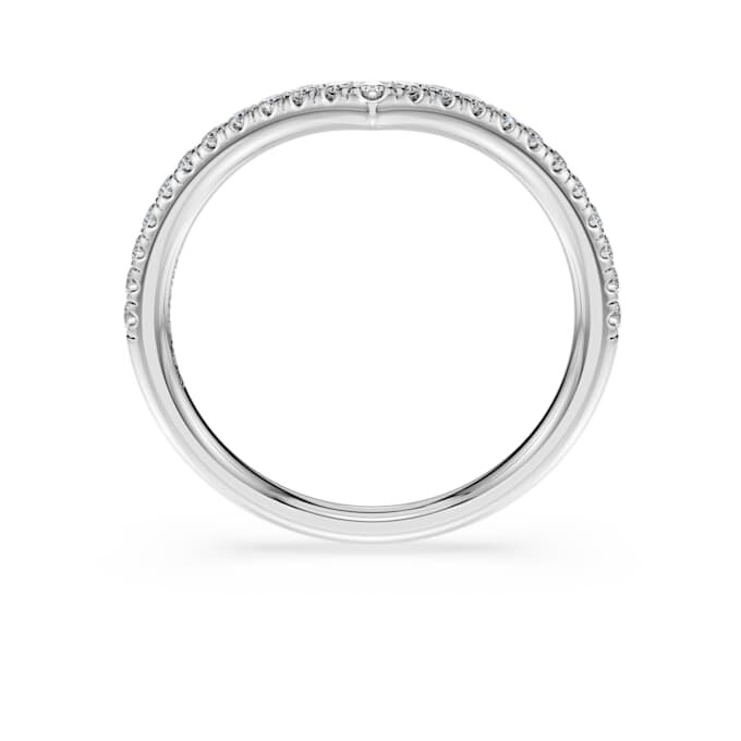 Eternity V Band Ring Lab-Grown Diamonds 0.25 Ct Tw, Round Shape, 14K White Gold Eternity V Band Ring Lab-Grown Diamonds 0.25 Ct Tw, Round Shape, 14K White Gold