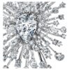 Galaxy Brooch Lab-Grown Diamonds 15.71 Ct Tw, Mixed Shapes, 18K White Gold Galaxy Brooch Lab-Grown Diamonds 15.71 Ct Tw, Mixed Shapes, 18K White Gold