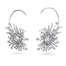 Galaxy Earrings Lab-Grown Diamonds 14.67 Ct Tw, Mixed Shapes, 18K White Gold