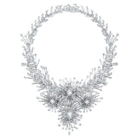 Galaxy Necklace Lab-Grown Diamonds 156.62 Ct Tw, Mixed Shapes, 18K White Gold Galaxy Necklace Lab-Grown Diamonds 156.62 Ct Tw, Mixed Shapes, 18K White Gold