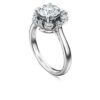 Galaxy Ring Lab-Grown Diamonds 2 Ct Tw, Round Shape, 14K White Gold