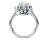 Galaxy Ring Lab-Grown Diamonds 2 Ct Tw, Round Shape, 14K White Gold