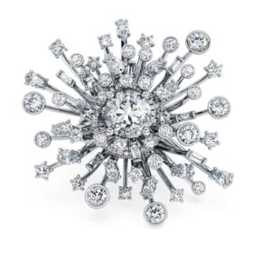 Galaxy Ring Lab-Grown Diamonds 9.5 Ct Tw, Mixed Shapes, 18K White Gold Galaxy Ring Lab-Grown Diamonds 9.5 Ct Tw, Mixed Shapes, 18K White Gold
