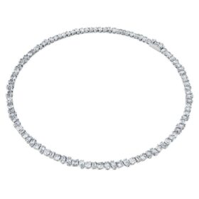 Galaxy Tennis Necklace Lab-Grown Diamonds 47.27 Ct Tw, Mixed Shapes, 18K White Gold