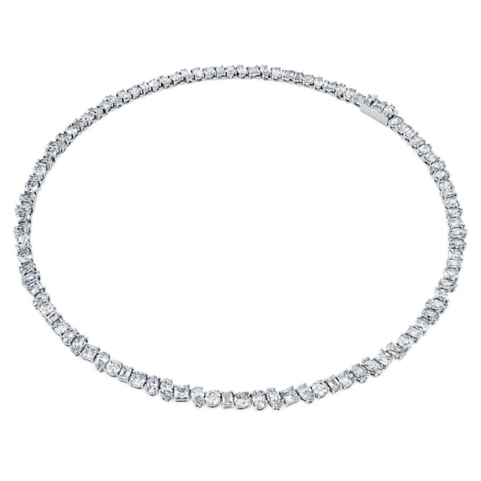 Galaxy Tennis Necklace Lab-Grown Diamonds 47.27 Ct Tw, Mixed Shapes, 18K White Gold Galaxy Tennis Necklace Lab-Grown Diamonds 47.27 Ct Tw, Mixed Shapes, 18K White Gold