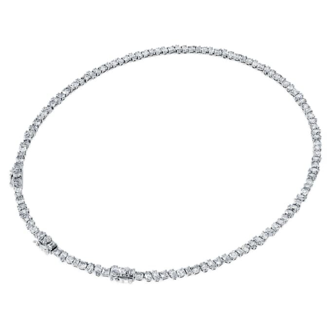 Galaxy Tennis Necklace Lab-Grown Diamonds 47.27 Ct Tw, Mixed Shapes, 18K White Gold Galaxy Tennis Necklace Lab-Grown Diamonds 47.27 Ct Tw, Mixed Shapes, 18K White Gold