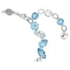 Gema Bracelet Mixed Cuts, Blue, Rhodium Plated Gema Bracelet Mixed Cuts, Blue, Rhodium Plated