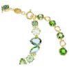 Gema Bracelet Mixed Cuts, Green, Gold-Tone Plated Gema Bracelet Mixed Cuts, Green, Gold-Tone Plated