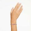 Gema Bracelet Mixed Cuts, Multicolored, Rhodium Plated Gema Bracelet Mixed Cuts, Multicolored, Rhodium Plated