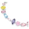 Gema Bracelet Mixed Cuts, Multicolored, Rhodium Plated Gema Bracelet Mixed Cuts, Multicolored, Rhodium Plated