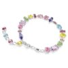 Gema Bracelet Mixed Cuts, Multicolored, Rhodium Plated Gema Bracelet Mixed Cuts, Multicolored, Rhodium Plated