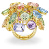 Gema Cocktail Ring Mixed Cuts, Multicolored, Gold-Tone Plated Gema Cocktail Ring Mixed Cuts, Multicolored, Gold-Tone Plated