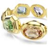 Gema Cuff Oversized Crystals, Mixed Cuts, Multicolored, Gold-Tone Plated Gema Cuff Oversized Crystals, Mixed Cuts, Multicolored, Gold-Tone Plated