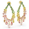 Gema Drop Earrings Mixed Cuts, Chandelier, Multicolored, Gold-Tone Plated Gema Drop Earrings Mixed Cuts, Chandelier, Multicolored, Gold-Tone Plated