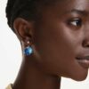 Gema Earring Jackets Blue, Gold-Tone Plated Gema Earring Jackets Blue, Gold-Tone Plated