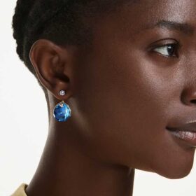 Gema Earring Jackets Blue, Gold-Tone Plated Gema Earring Jackets Blue, Gold-Tone Plated