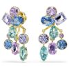 Gema Earring Jackets Mixed Cuts, Multicolored, Gold-Tone Plated Gema Earring Jackets Mixed Cuts, Multicolored, Gold-Tone Plated