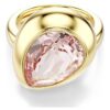 Gema Motif Ring Set (3), Multicolored, Gold-Tone Plated