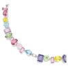 Gema Necklace Mixed Cuts, Multicolored, Rhodium Plated Gema Necklace Mixed Cuts, Multicolored, Rhodium Plated
