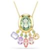Gema Pendant Mixed Cuts, Dangling Crystals, Multicolored, Gold-Tone Plated Gema Pendant Mixed Cuts, Dangling Crystals, Multicolored, Gold-Tone Plated