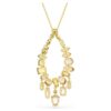 Gema Pendant Mixed Cuts, Multicolored, Gold-Tone Plated Gema Pendant Mixed Cuts, Multicolored, Gold-Tone Plated