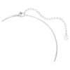 Gema Pendant Mixed Cuts, Pink, Rhodium Plated
